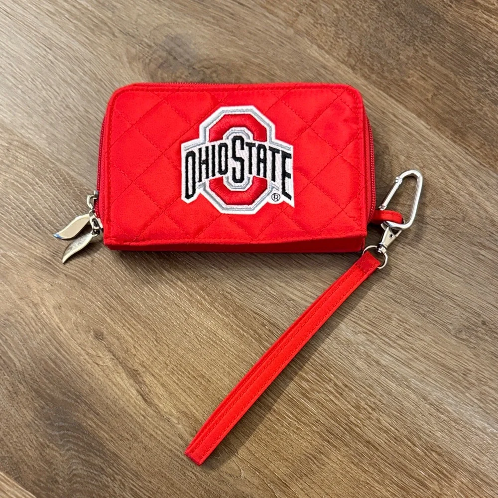 Ohio State Red Quilted Wristlet Clutch